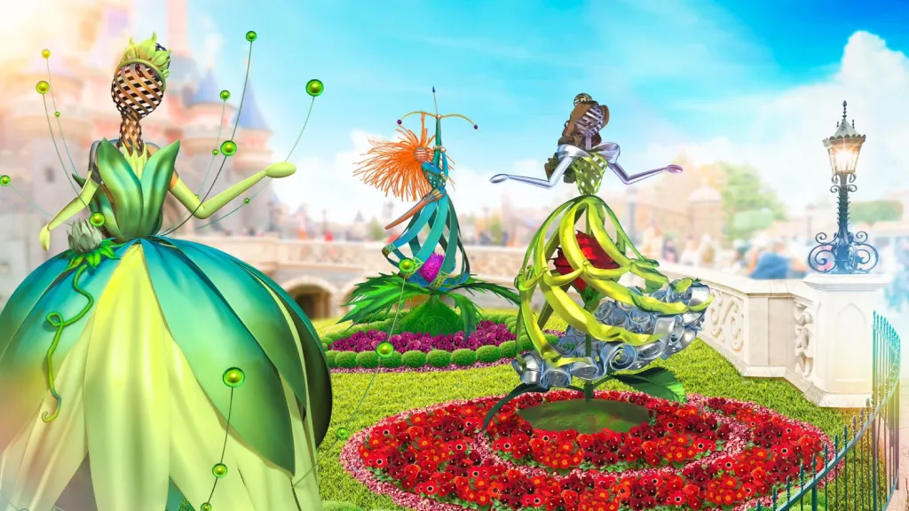 Эскизные зарисовки Садов Чудес Диснейленд Париж Аттракцион Gardens of Wonder Эскизные зарисовки Садов Чудес