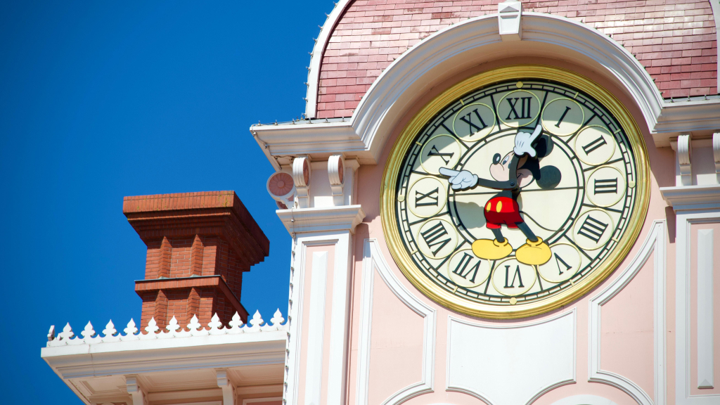 Часы Микки перед входом в Disneyland® Park Диснейленд Париж Часы Микки перед входом в Disneyland® Park