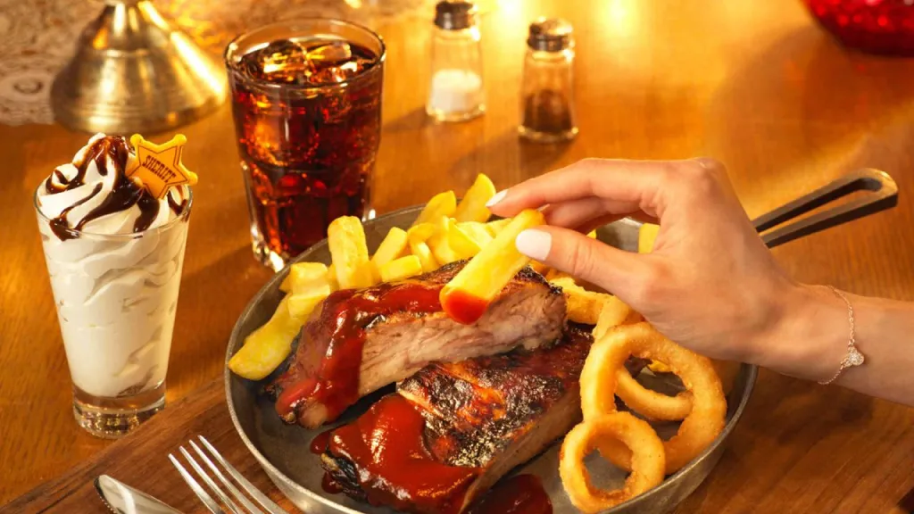Диснейленд Париж Меню в ресторане The Lucky Nugget Saloon