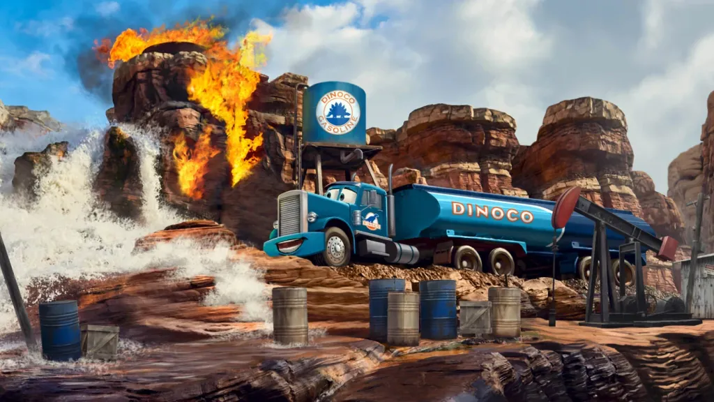 Захватывающая сцена из Cars ROAD TRIP Диснейленд Париж Захватывающая сцена из Cars ROAD TRIP