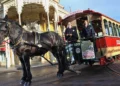 Диснейленд Париж аттракцион Horse-Drawn Streetcars