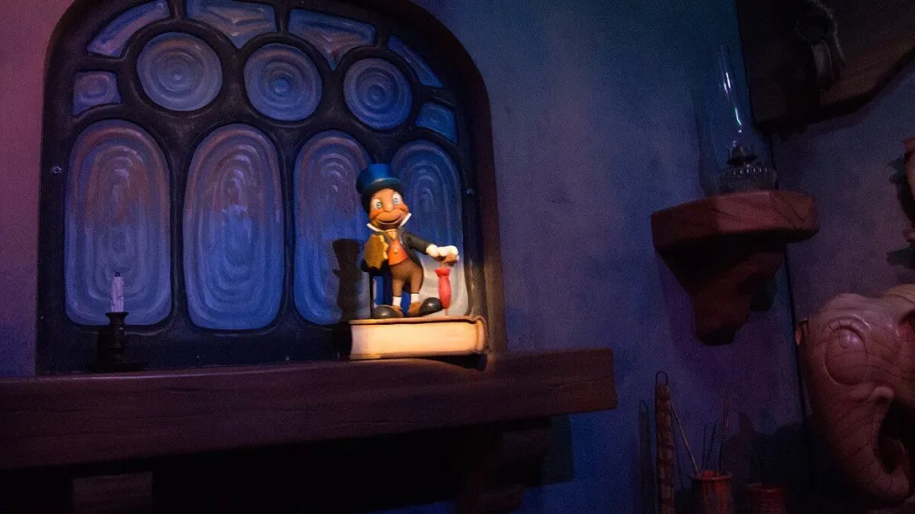 Сверчок Джимини Диснейленд Париж Аттракцион Les Voyages de Pinocchio Сверчок Джимини