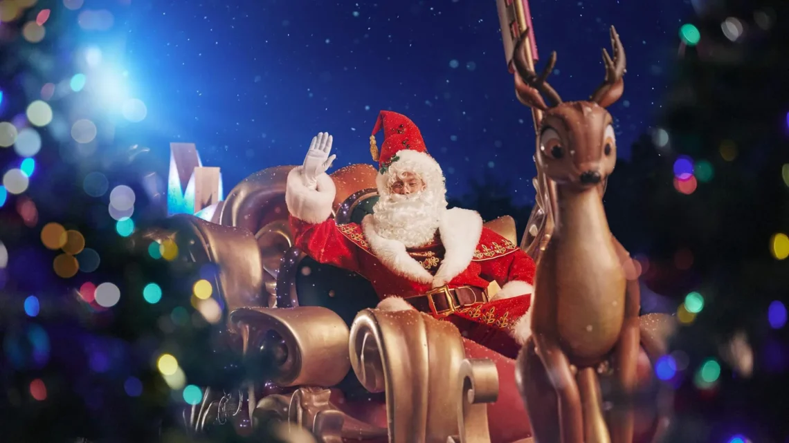 Диснейленд Париж Санта-Клаус • Встреча и приветствие с Santa Claus в Диснейленд Париж • Санта-Клаус в парижском Диснейленде.
