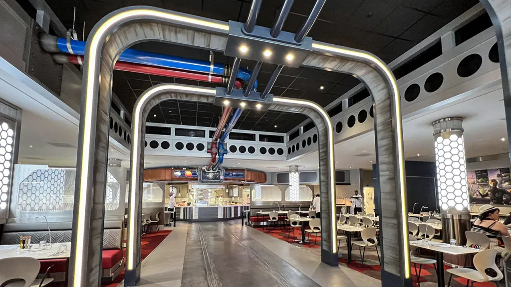 Ресторан PYM Kitchen Диснейленд Париж шведский стол Ресторан PYM Kitchen