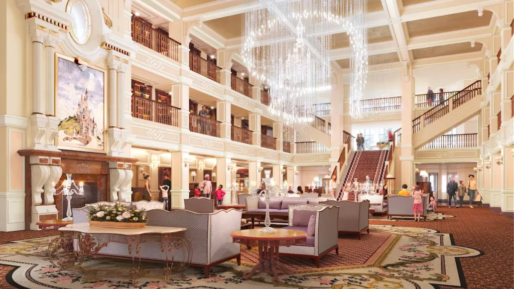 Лобби отеля Disneyland Hotel Диснейленд Париж Лобби отеля Disneyland Hotel