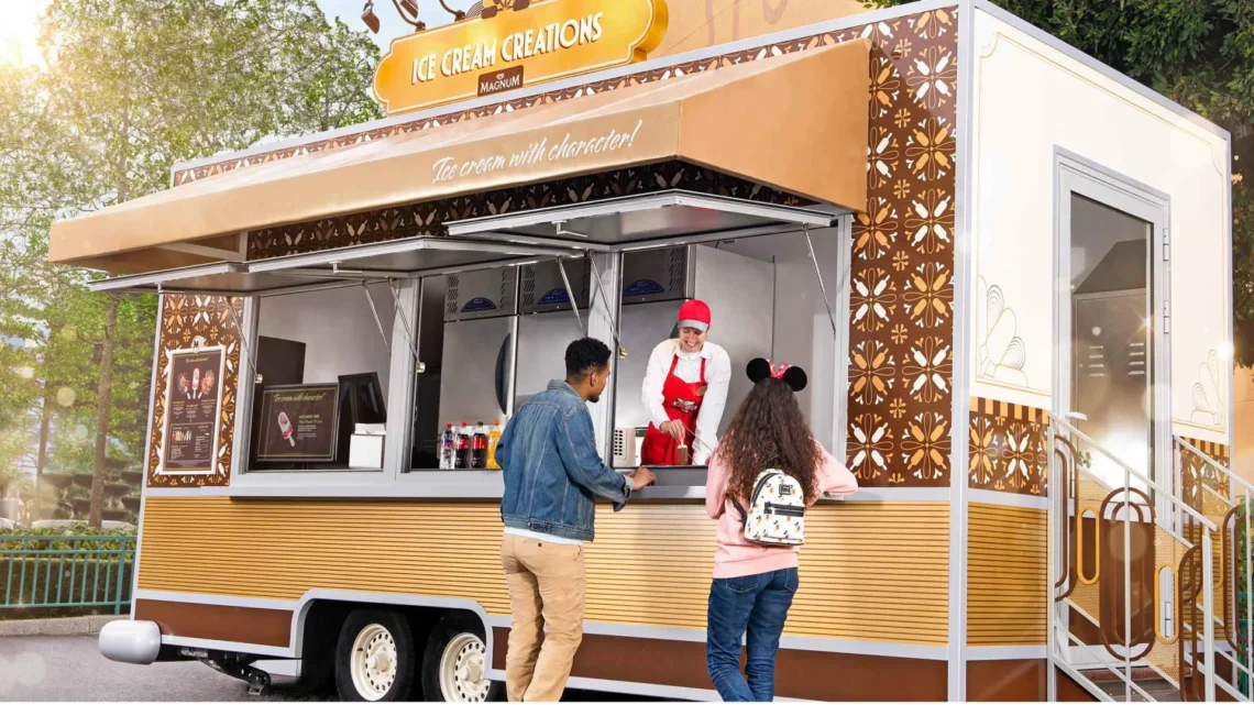Диснейленд Париж Ice Cream Creations • Food Truck Творения из мороженого в Диснейленд Париж • Ice Cream Creations в парижском Диснейленде