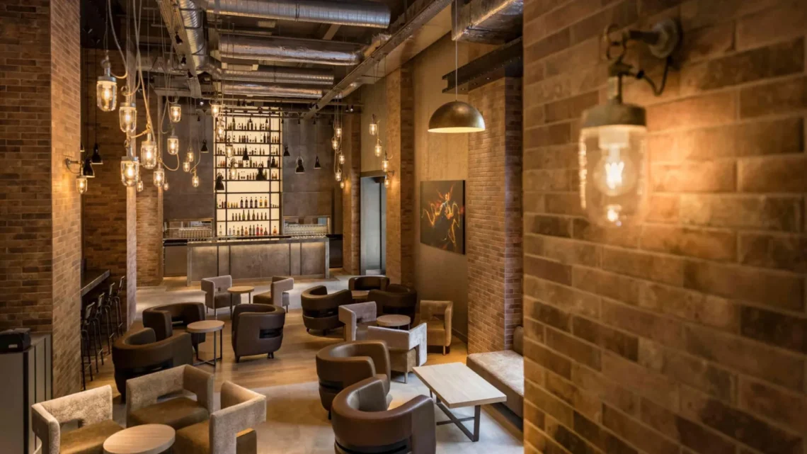 Диснейленд Париж Bleecker Street Lounge • Bar Зал ожидания на Бликер-стрит в Диснейленд Париж • Бар Bleecker Street Lounge в Диснейленде.