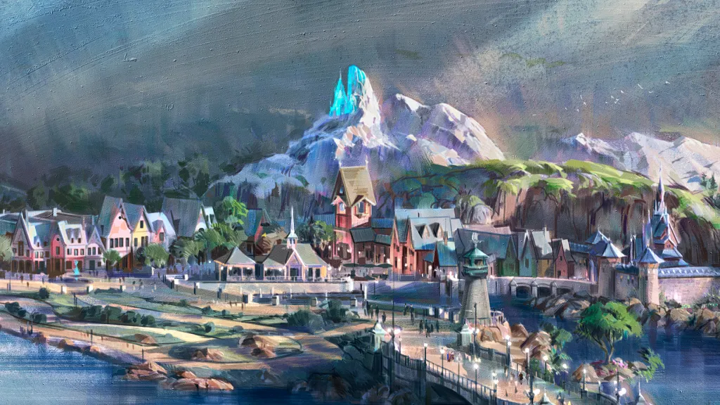 Тематическая зона Frozen Land Диснейленд Париж Тематическая зона Frozen Land